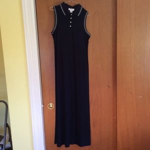 Maxi Dress Navy Jones New York NWT Sleeveless EXC!